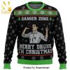 Sterling Archer Danger Zone Merry Drunk I’M Christmas Premium Knitted Ugly Christmas Sweater