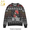 Supernatural The Movie Snowflake Knitted Ugly Christmas Sweater – Black