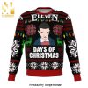 Stranger Things Eleven Days Of Xmas Knitted Ugly Christmas Sweater