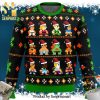 Street Fighter Ryu Vs M Bison Knitted Ugly Christmas Sweater