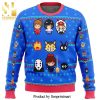 Studio Ghibli Forest Spirit Princess Mononoke Miyazaki Manga Anime Knitted Ugly Christmas Sweater