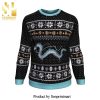 Studio Ghibli Haku Spirits Miyazaki Premium Manga Anime Knitted Ugly Christmas Sweater