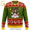 Studio Ghibli Ponyo Loves Ham Miyazaki Manga Anime Pine Tree Knitted Ugly Christmas Sweater