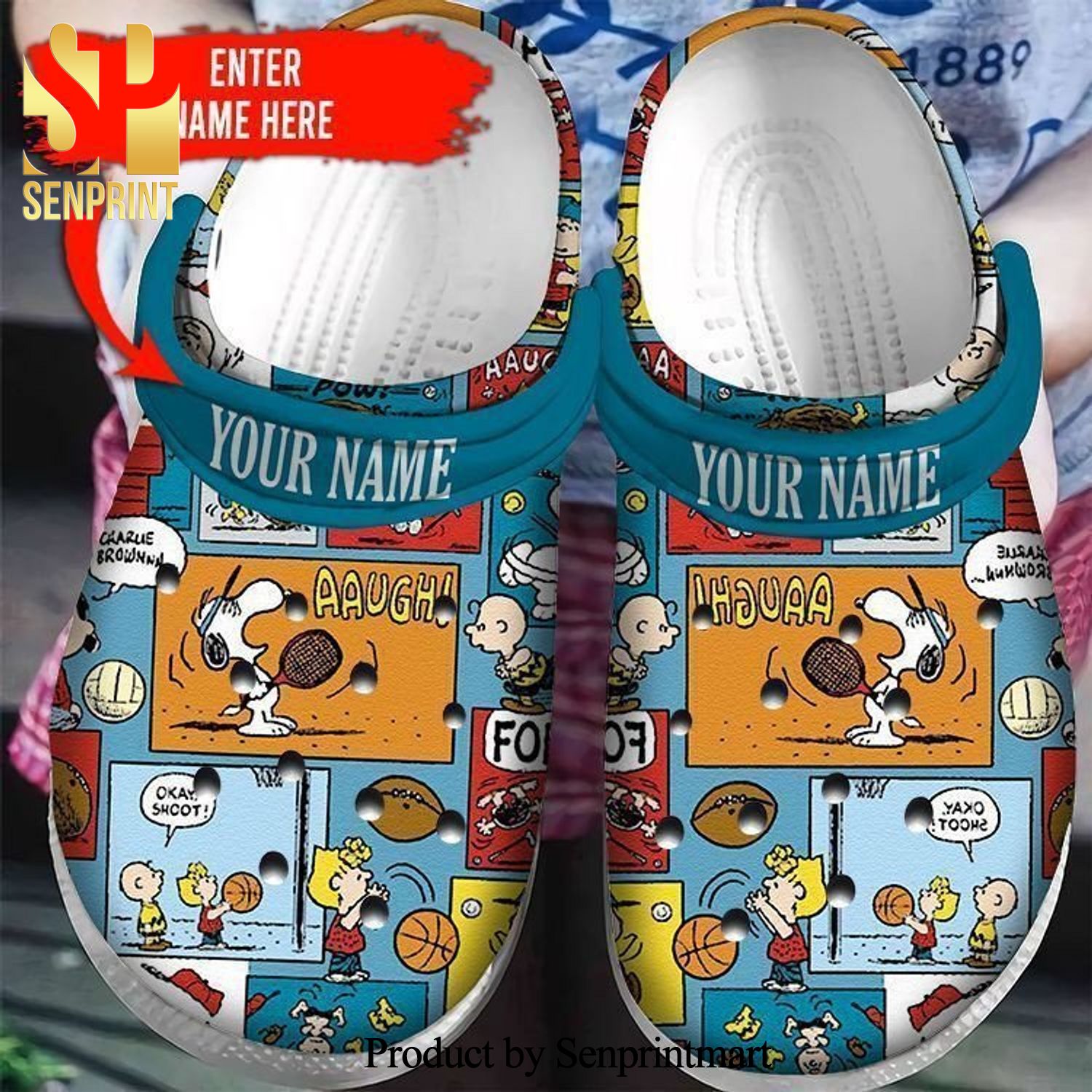 Laugh Snoopy Lover Gift For Fan Classic Water All Over Printed Crocs Classic