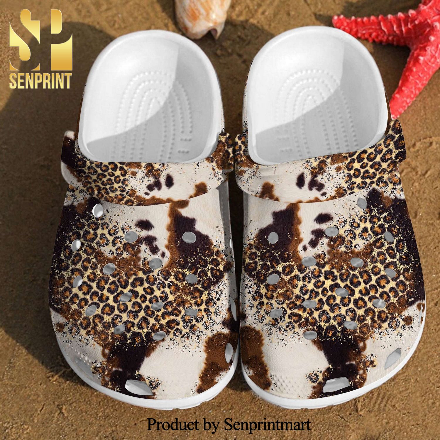 Leopard Glitter Fur Cheetah For Men And Women Gift For Fan Classic Water New Outfit Crocs Crocband In Unisex Adult Shoes