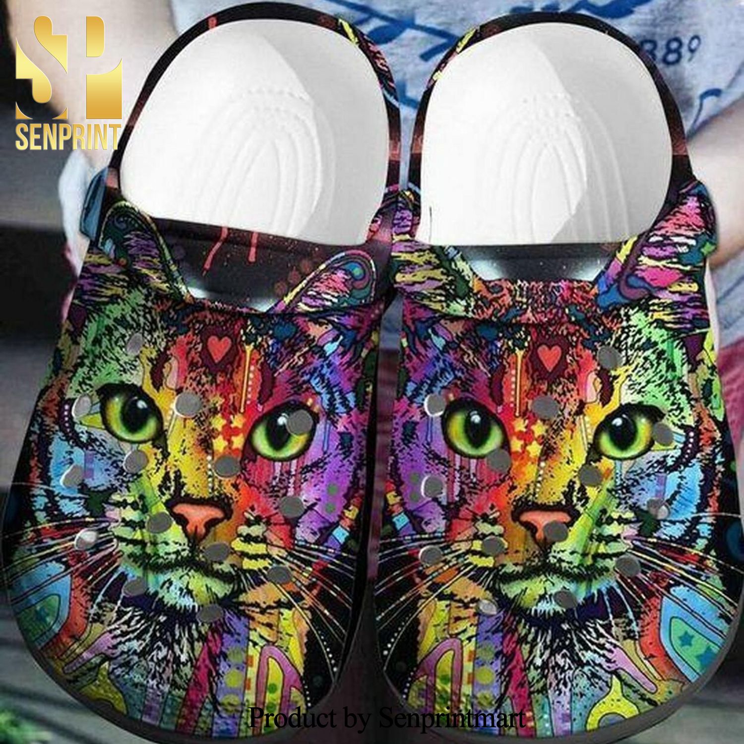 Lgbt Cat Paint Flakes Personalized 202 Gift For Lover Street Style Classic Crocs Crocband Clog