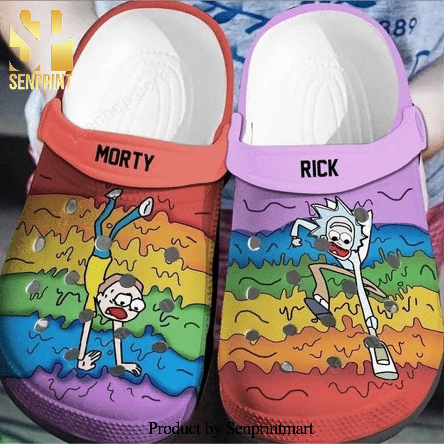 Lgbt Rick And Morty Crocs Crocband For Men And Women Street Style Crocs Crocband Clog