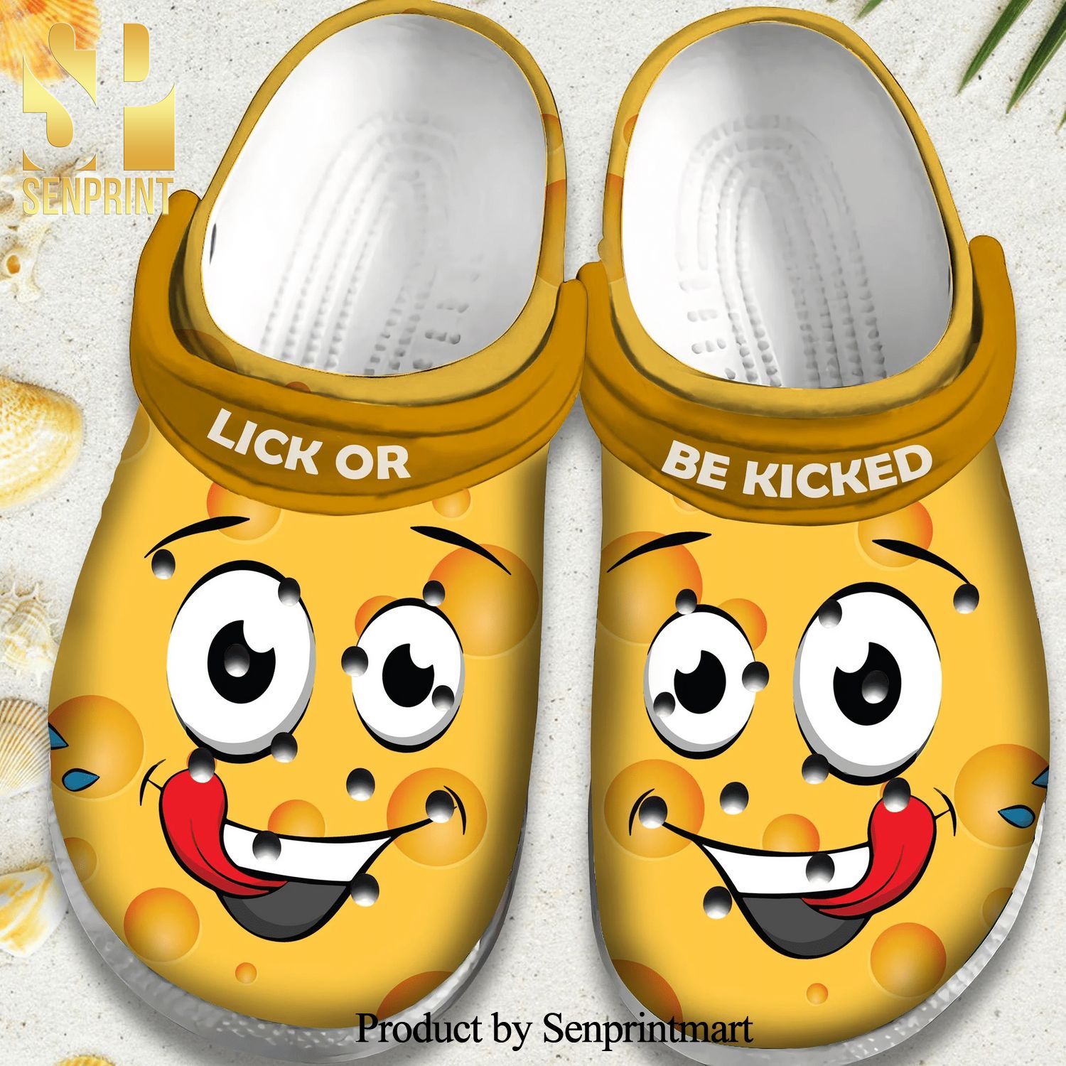 Lick Or Be Kicked Smile Face Gift For Lover Full Printing Classic Crocs Crocband Clog