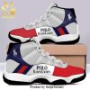 polo ralph lauren monogram red and blue New Style Full Print Air Jordan 11