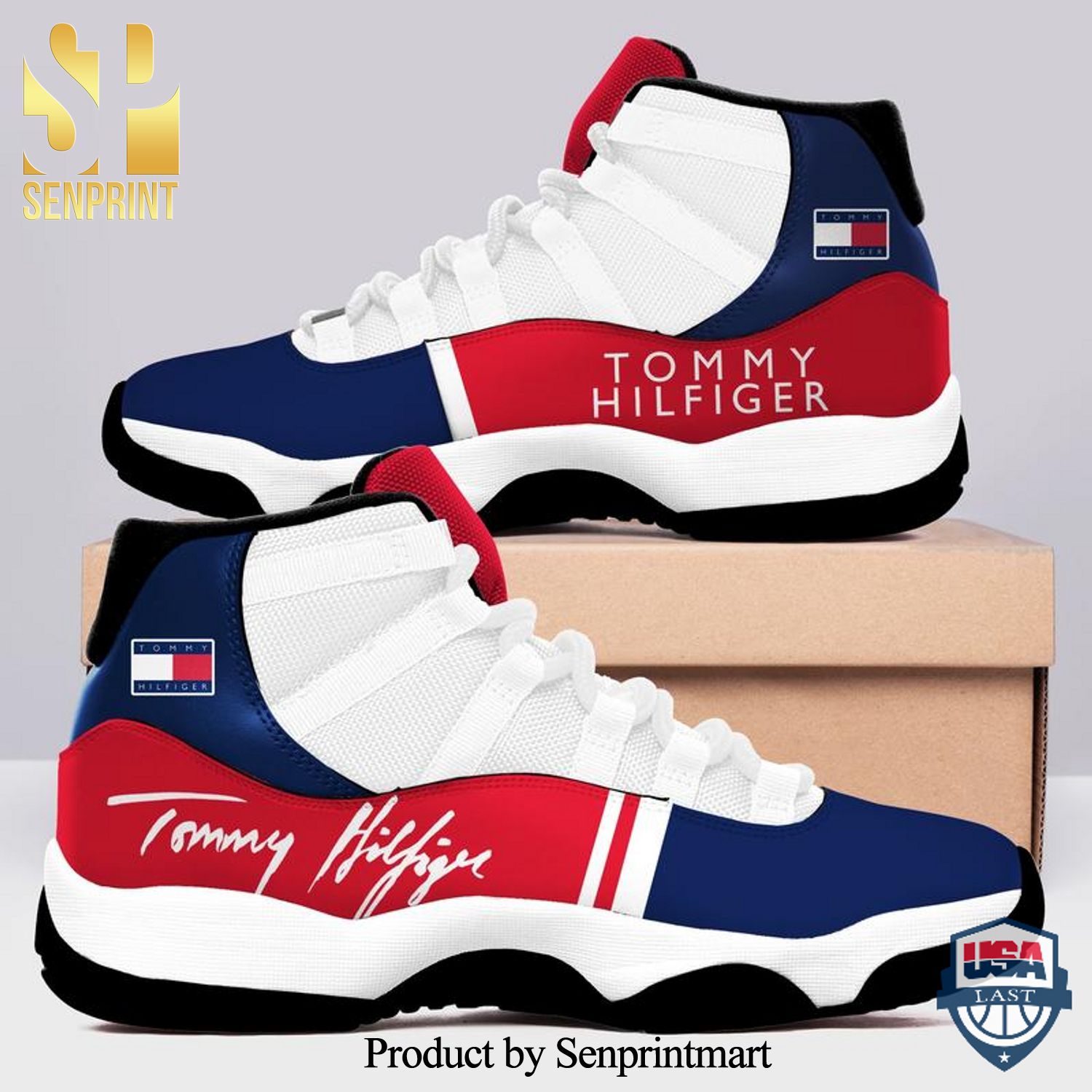 Tommy hilfiger sneaker Hot Version All Over Printed Air Jordan 11