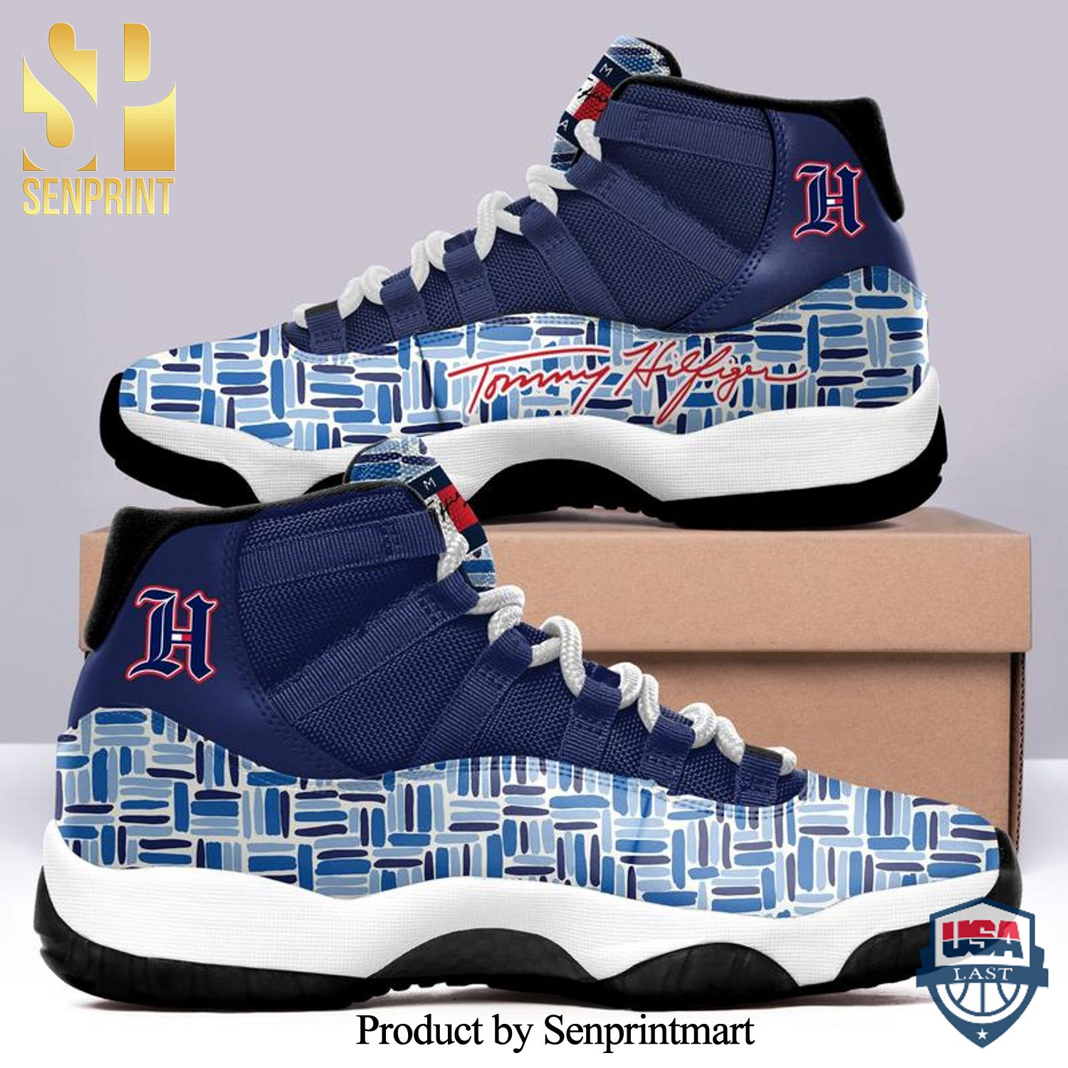 Tommy hilfiger stripes sneaker New Outfit Full Printed Air Jordan 11
