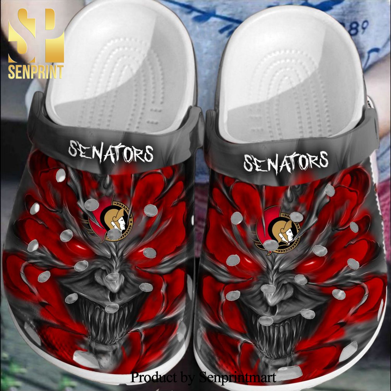 NHL Ottawa Senators Unisex Crocs Crocband Clog