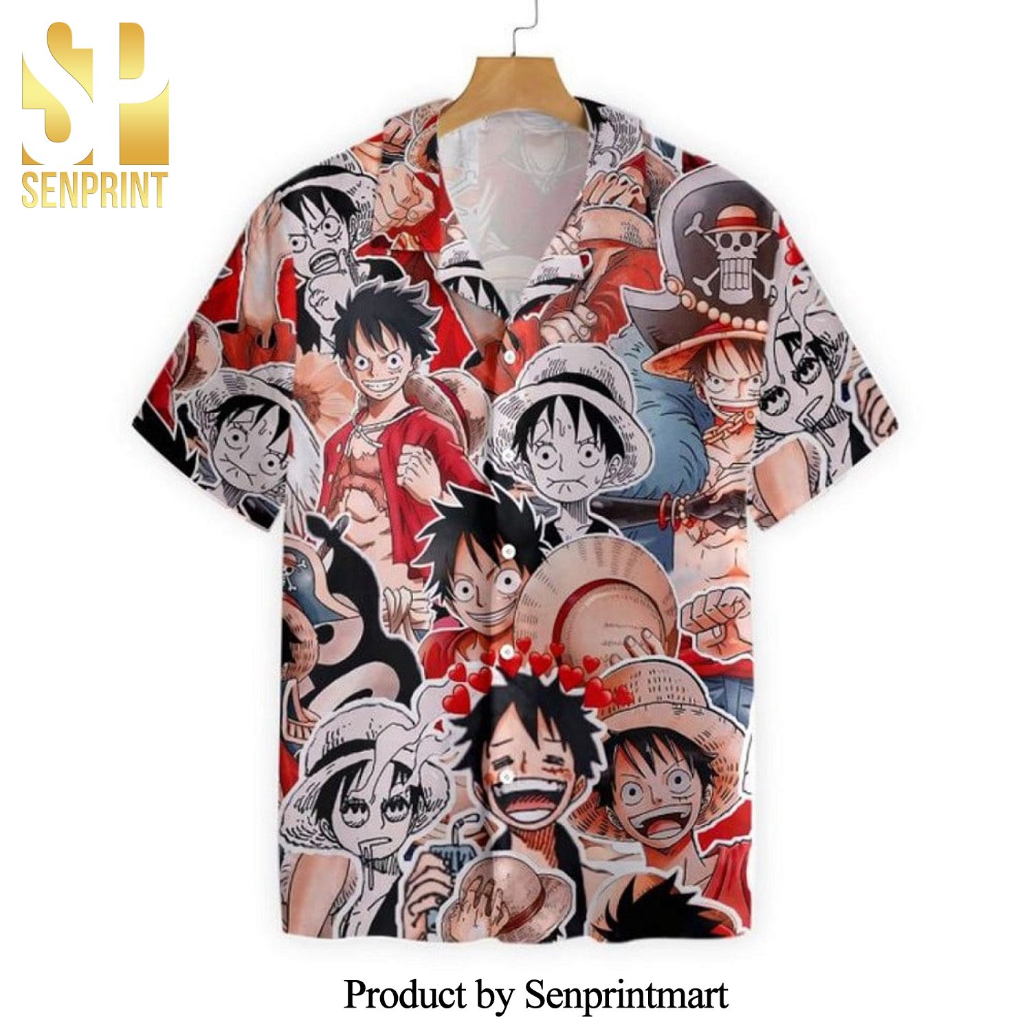 50 Shades of Luffy One Piece Full Printing Hawaiian Shirt