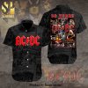 AC DC Rock Band And Logo Tropical Forest Full Printing Hawaiian Shirt – Black