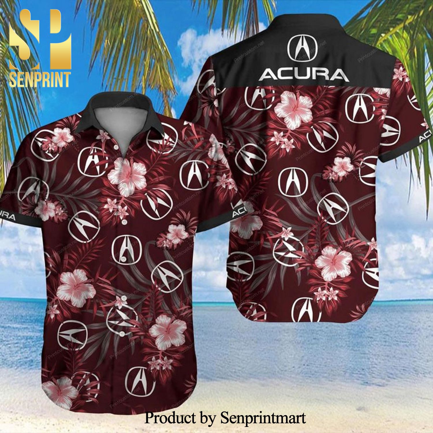 Acura Logo Honda Full Printing Hawaiian Shirt