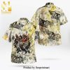 Aerosmith Rock Band And Red Logo Floral Pattern Full Printing Hawaiian Shirt