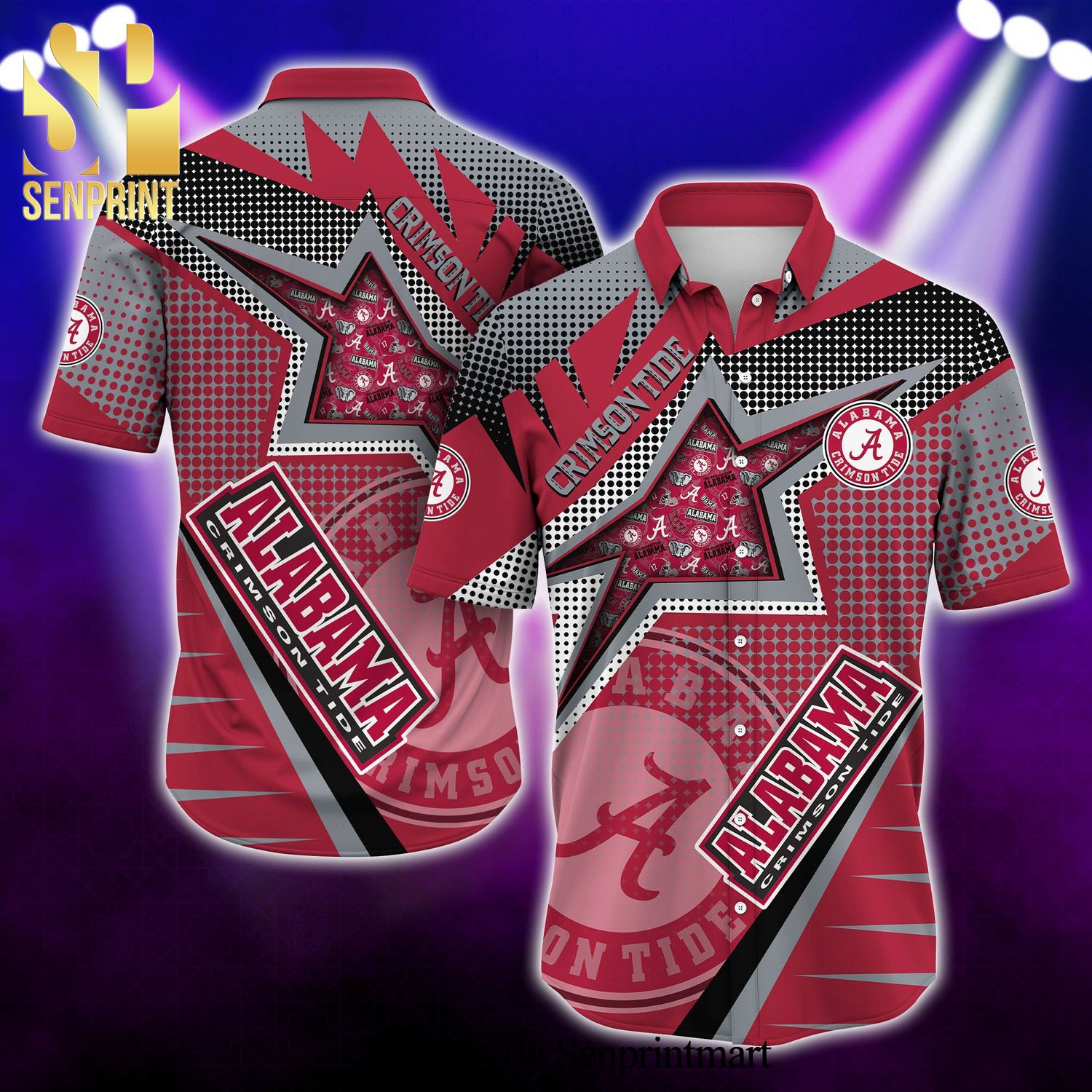 Alabama Crimson Tide Full Printing Hawaiian Shirt New Gift For Summer