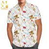 Alfa Romeo F1 Racing Full Printing Summer Short Sleeve Hawaiian Beach Shirt – White