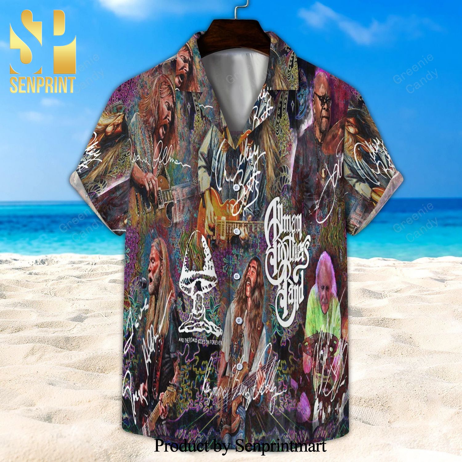 Allman Brothers B And Full Printing Hawaiian Shirt And Beach Short