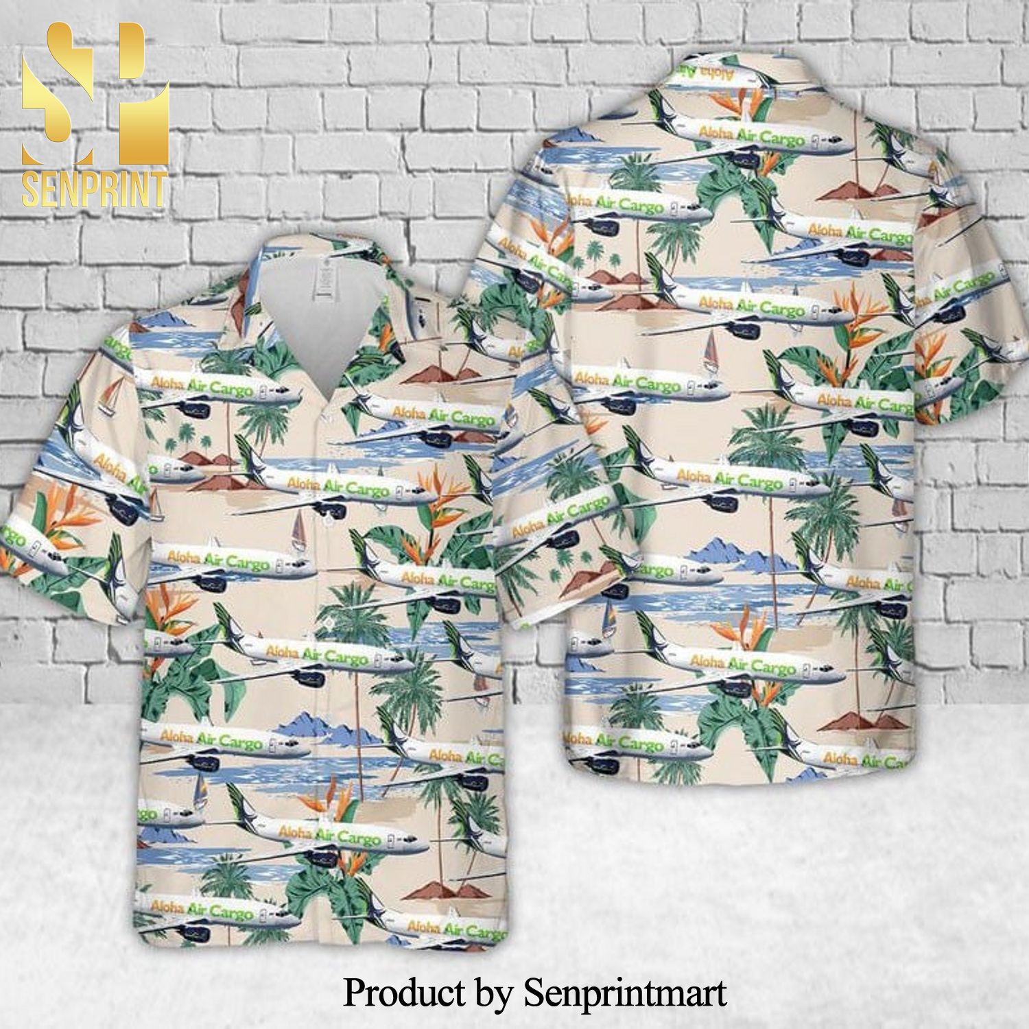 Aloha Air Cargo 737-300 Full Printing Hawaiian Shirt