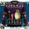 Spirited Away Kaonashi Sushi Time Knitted Ugly Christmas Sweater – Black