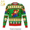 Super Sonic The Hedgehog Merry Xmas Knitted Ugly Christmas Sweater