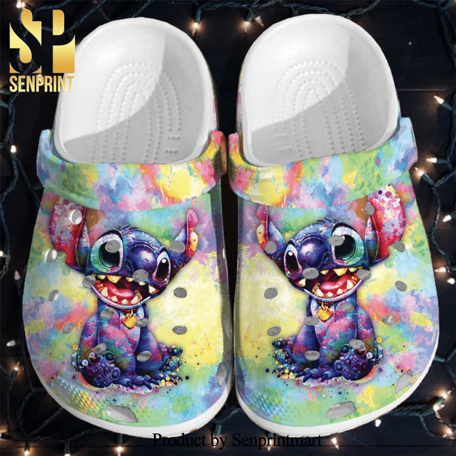 Lilo And Stitch Color Street Style Unisex Crocs Crocband Clog