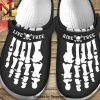 Live Free Ride Free Motorcycling Skeleton Men Shoes Full Printed Crocs Crocband