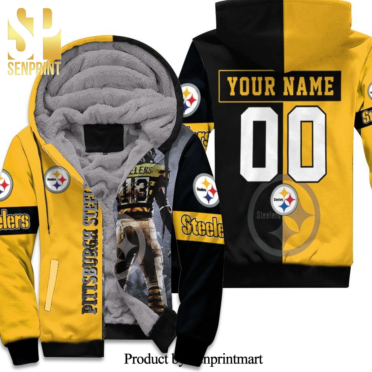 13 James Washington Pittsburgh Steelers Legend NFL Personalized Best Outfit 3D Unisex Fleece Hoodie