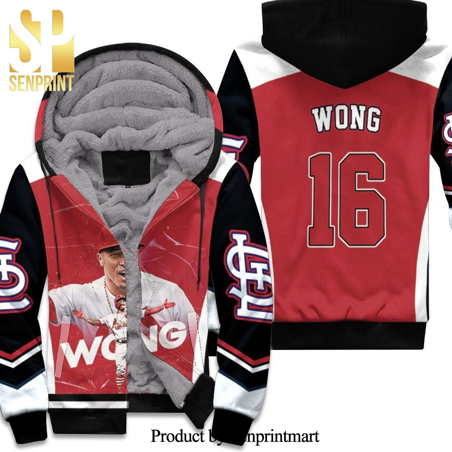 16 Kolten Wong St Louis Cardinals Best Outfit Unisex Fleece Hoodie