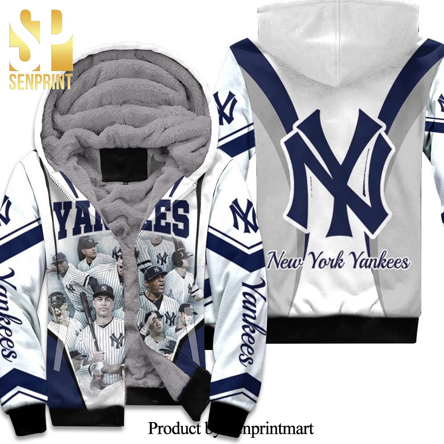 2018 New York Yankees Offical Yearbook New Type Unisex Fleece Hoodie