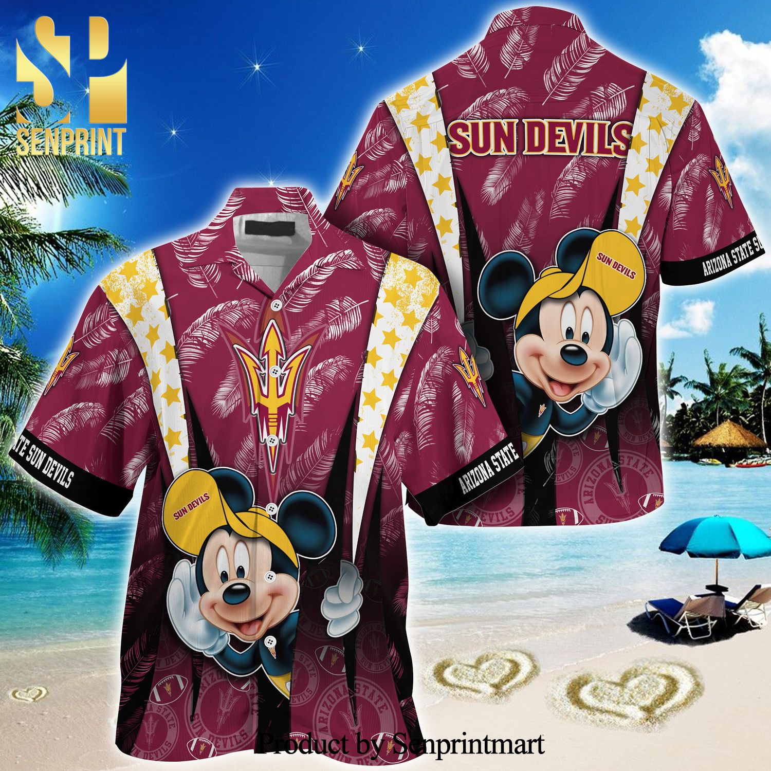 LIMITED] Arizona State Sun Devils Hawaiian Shirt, New Gift For Summer