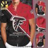 Atlanta Falcons Full Printing Flowery Short Sleeve Dress Shirt Hawaiian Summer Aloha Beach Shirt – Red