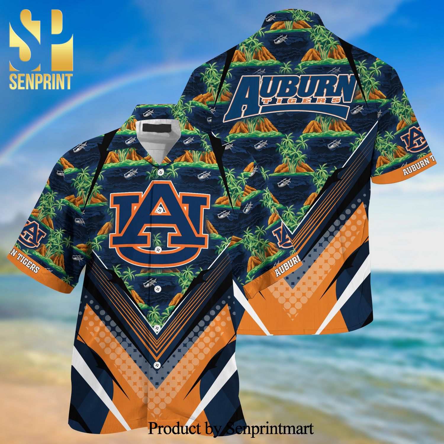 Auburn Tigers Summer Hawaiian Shirt And Shorts For Sports Fans This Season