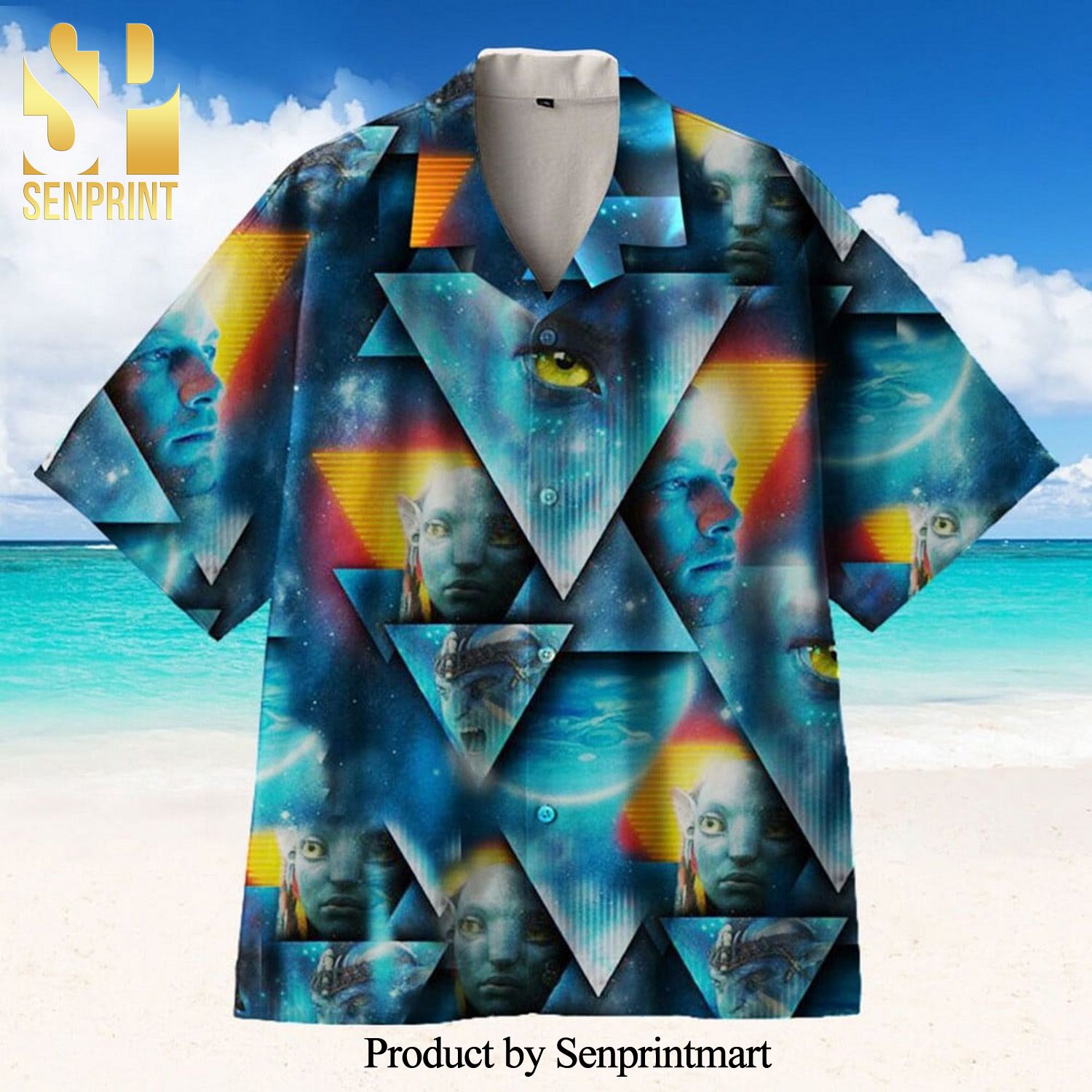 Avatar Characters Triangle Full Printing Hawaiian Shirt