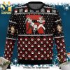 Team Rocket Red Black Logo Pokemon Manga Anime Knitted Ugly Christmas Sweater