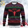 Team Rocket Red Black Logo Pokemon Manga Anime Knitted Ugly Christmas Sweater