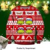 Teenage Mutant Ninja Turtles Pine Tree and Stars Knitted Ugly Christmas Sweater – Red