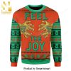 Thailand Flag Reindeer Knitted Ugly Christmas Sweater