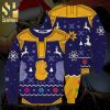 Thanos Less People More Bourbon Snowflake Knitted Ugly Christmas Sweater – Black