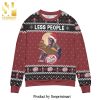 Thanos Less People More Bourbon Snowflake Knitted Ugly Christmas Sweater – Black