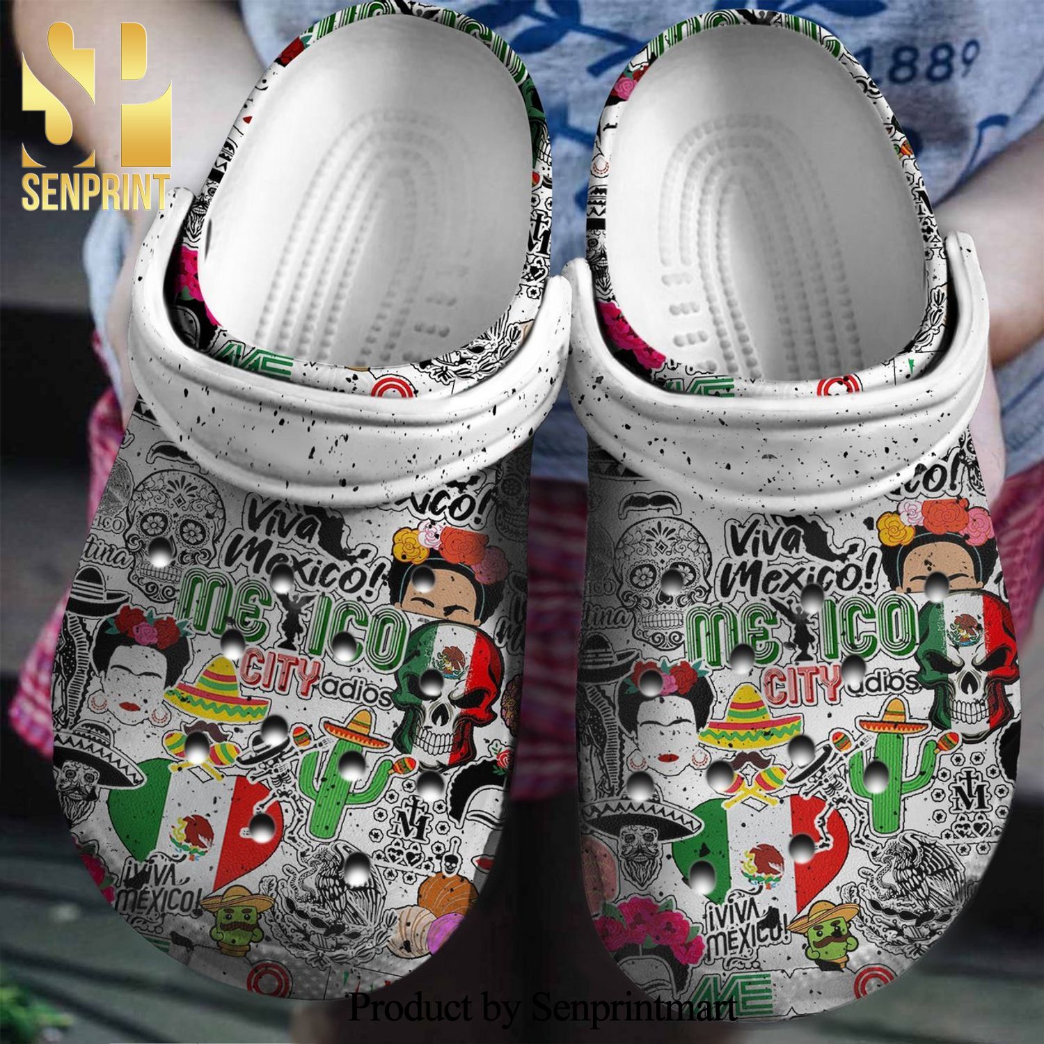 Mexican Symbols Gift For Fan Classic Water Hypebeast Fashion Crocs Shoes