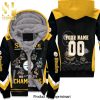 6x Super Bowl Champions Pittsburgh Steelers NFL Season Snoopy Vs Peanuts Cool Version Full Print Unisex Fleece Hoodie