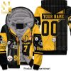 6x Super Bowl Champions Pittsburgh Steelers Personalized NFL Season Snoopy Vs Peanuts Personalized New Fashion Full Printed Unisex Fleece Hoodie