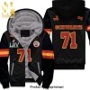 88th Anniversary Pittsburgh Steelers Great Player Thank You For The Memories American Flag Personalized Full Printing Unisex Fleece Hoodie