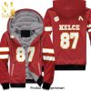 87 Travis Kelce Kannas City 1 Inspired Style All Over Print Unisex Fleece Hoodie