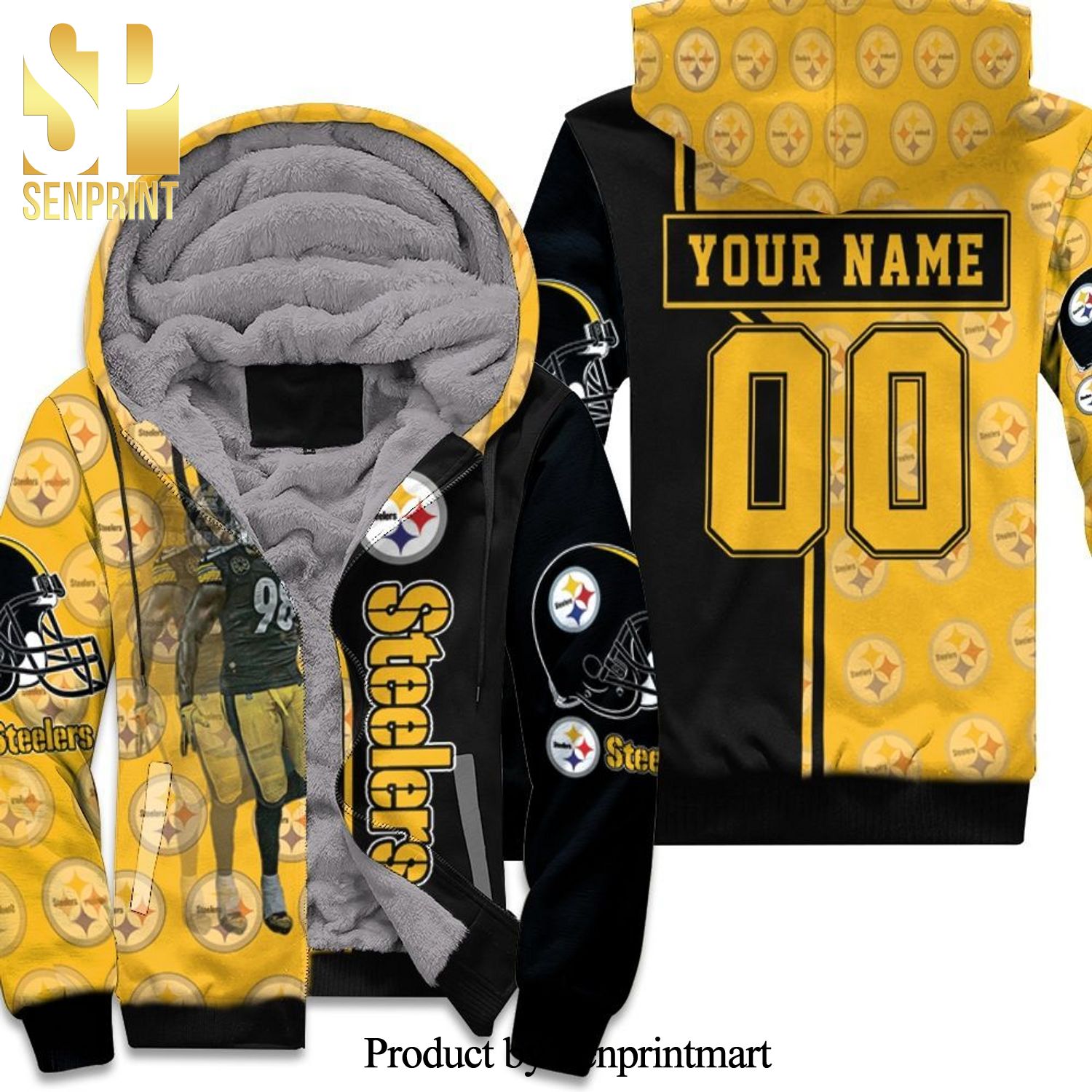 98 Vince Williams Great Player Pittsburgh Steelers Personalized NFL Season Hot Outfit Unisex Fleece Hoodie