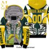 Aaron Rodgers Green Bay Packers Combo Full Printing Unisex Fleece Hoodie