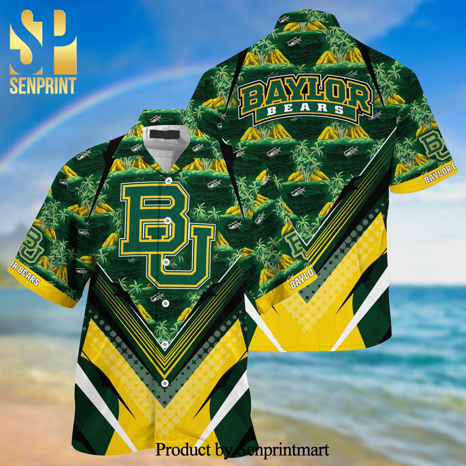 Baylor Bears Summer Hawaiian Shirt And Shorts For Sports Fans This Season