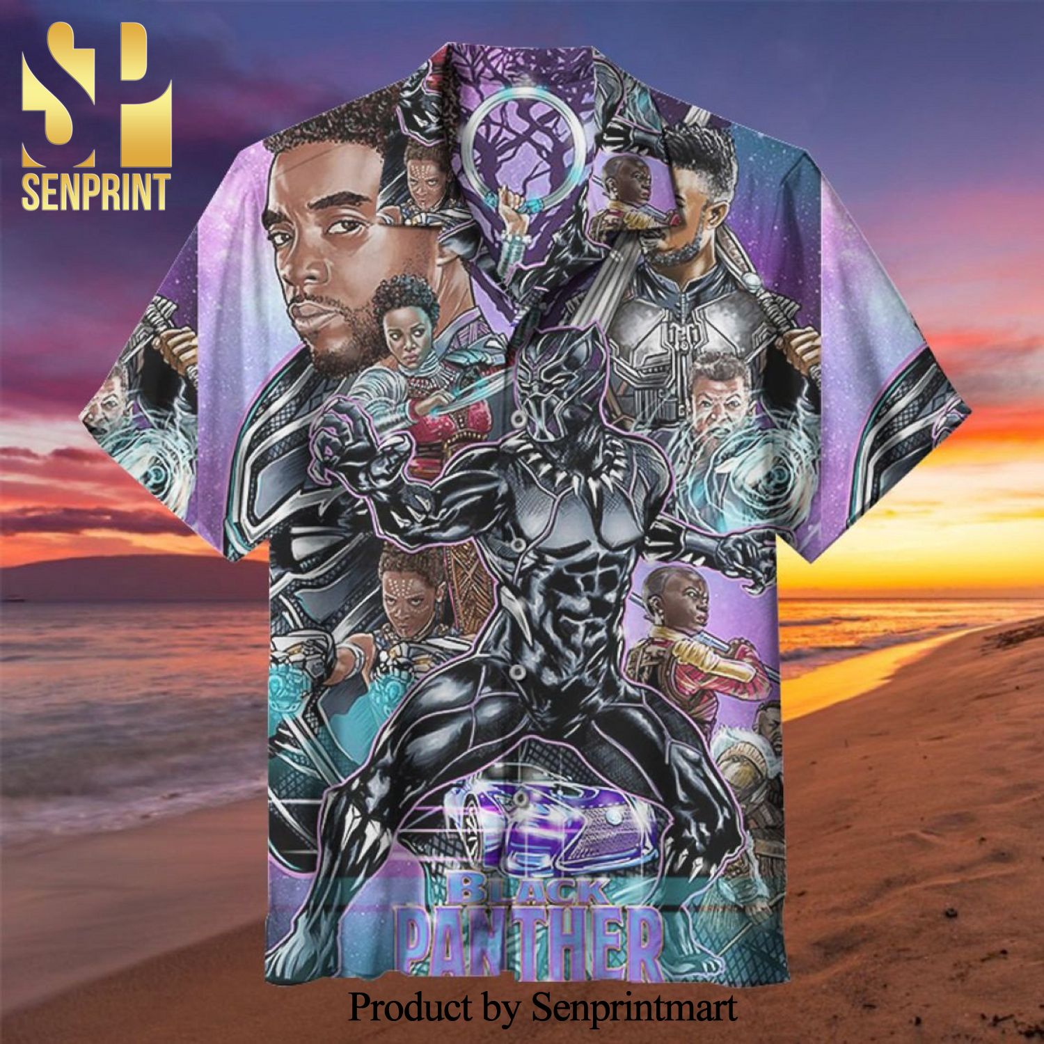 Black Panther The Movie Marvel Full Printing Hawaiian Shirt